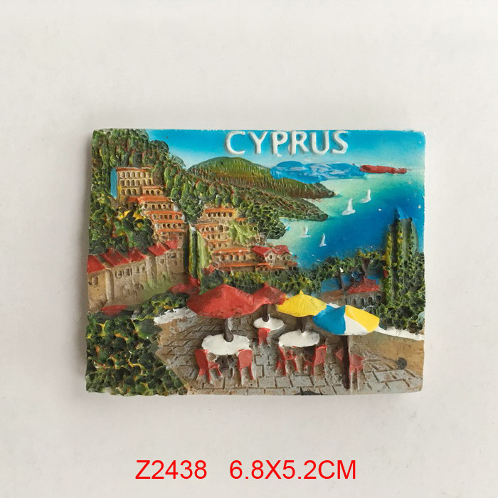 CYPRUS 3D RESIN FRIDGE MAGNET Hand Made Tourist Travel Souvenir