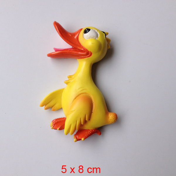 Custom Animal Fridge Magnet, Polyresin Resin Refrigerator Magnet – Yellow Duck Ducklin