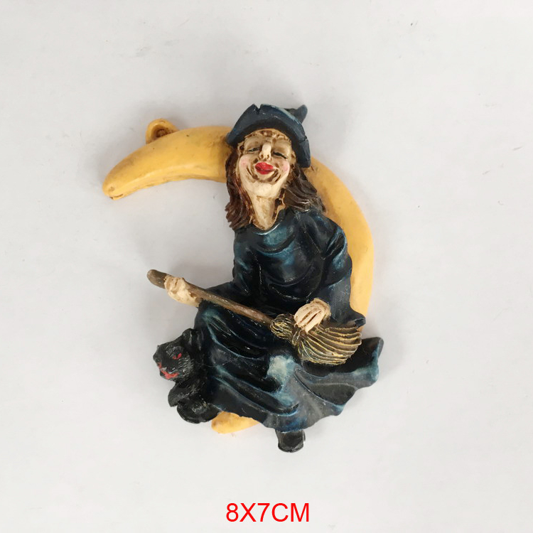 FRIDGE MAGNET TOURIST SOUVENIR FAVORITE RESIN Collect 3D- Witch