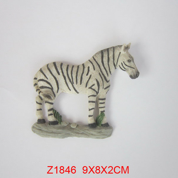 FRIDGE MAGNET TOURIST SOUVENIR FAVORITE RESIN Collect 3D-Zebra