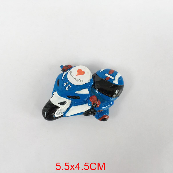 FRIDGE MAGNET TOURIST SOUVENIR FAVORITE RESIN Collect 3D- Motorcycle