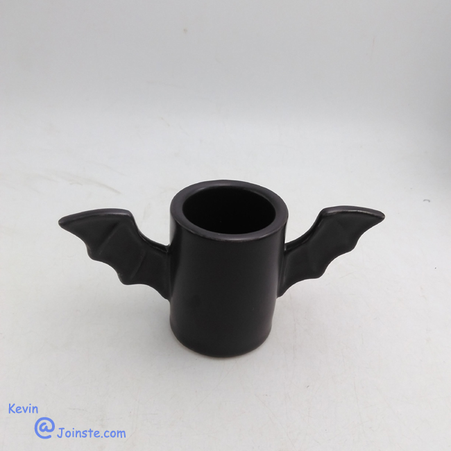 Ceramic Bat Wing Shot glass with handles, Custom shape accept