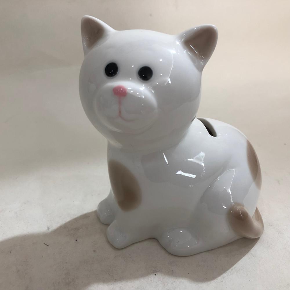 Ceramic Nonobjective cat coin bank,Cat Money Box,kitty piggy banks