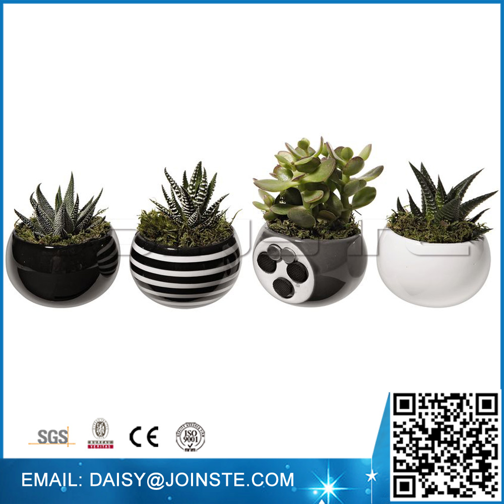 small flower magnets,magnetic plant pot,decoration half round wall planter