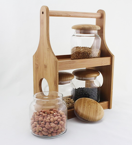 Wooden Bamboo kitchen spice organizer,wood spice organizer