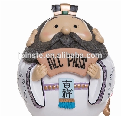 Customized elder man shape ceramic coin bank money bank home decoration