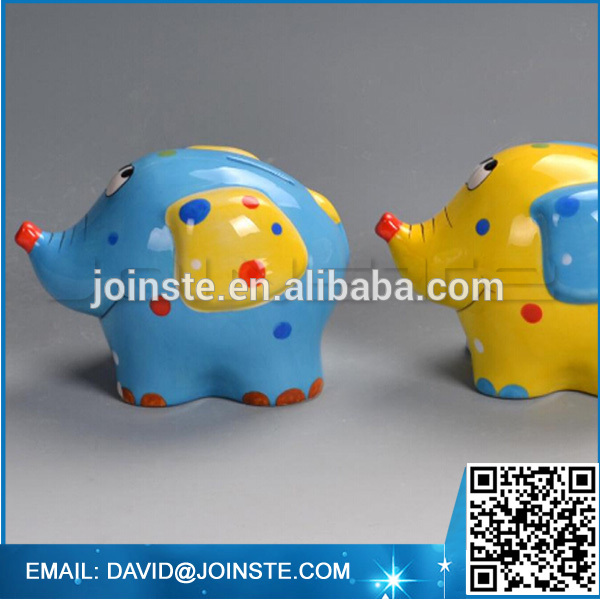 Ceramic elephant coin banks