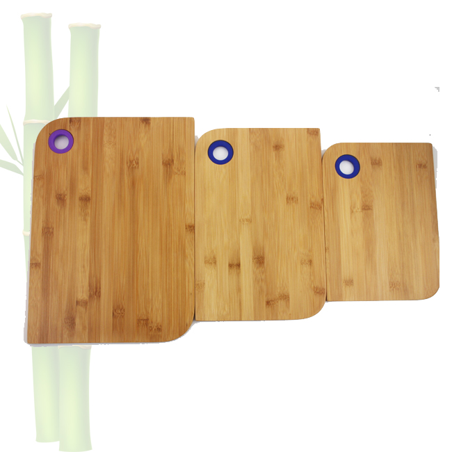 Bamboo Cutting Board Set: (3) Small Medium & Large, Cutting Chopping Mincing Crushing Serving