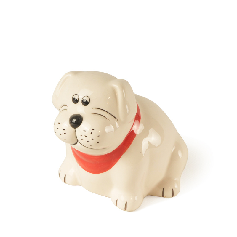 Fat Dog Ceramic Saving Coin bank, Piggy Money box, Custom accept