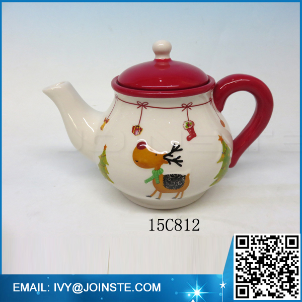 Christmas Santa Claus teapot ceramic teapot with cover