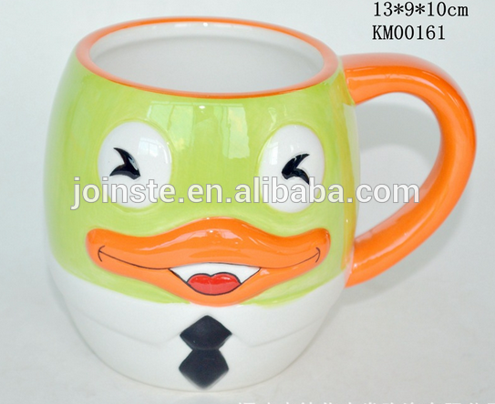 Cute hand-painted cartoon animal duck children's mug