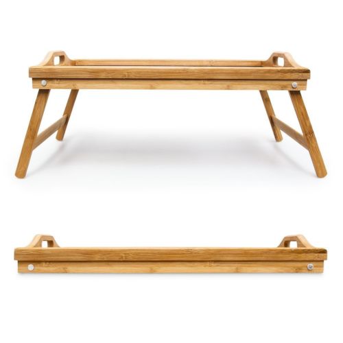 Bed Tray/Breakfast Table/Lap Desk – Natural Bamboo