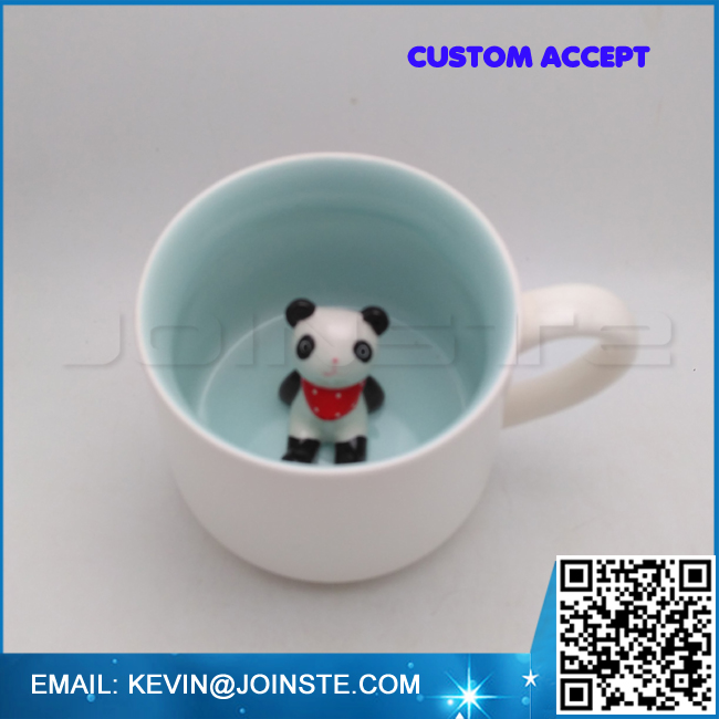 300ml Ceramic 3D Animal Cup Morning Mug, Panda