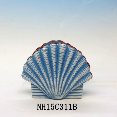 Tropical Nautical Starfish seashell Lunch Napkin Holder, Custom accept