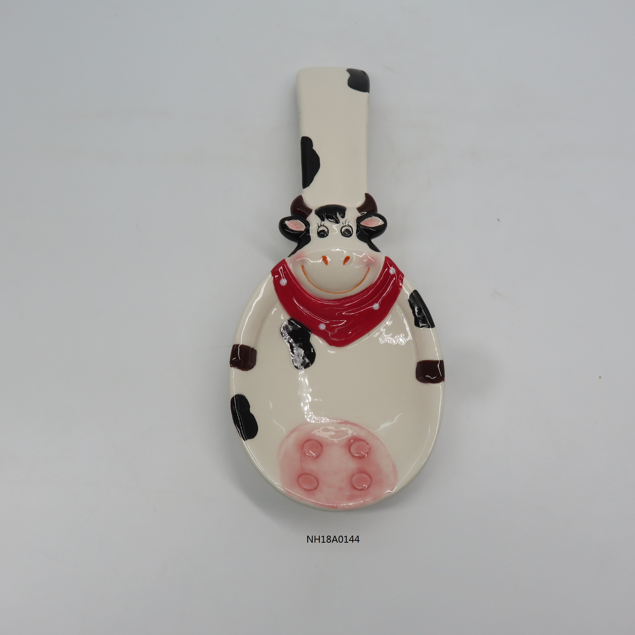 Udderly Cow Spoon Rest, Hand Painted Ceramic,Custom accept