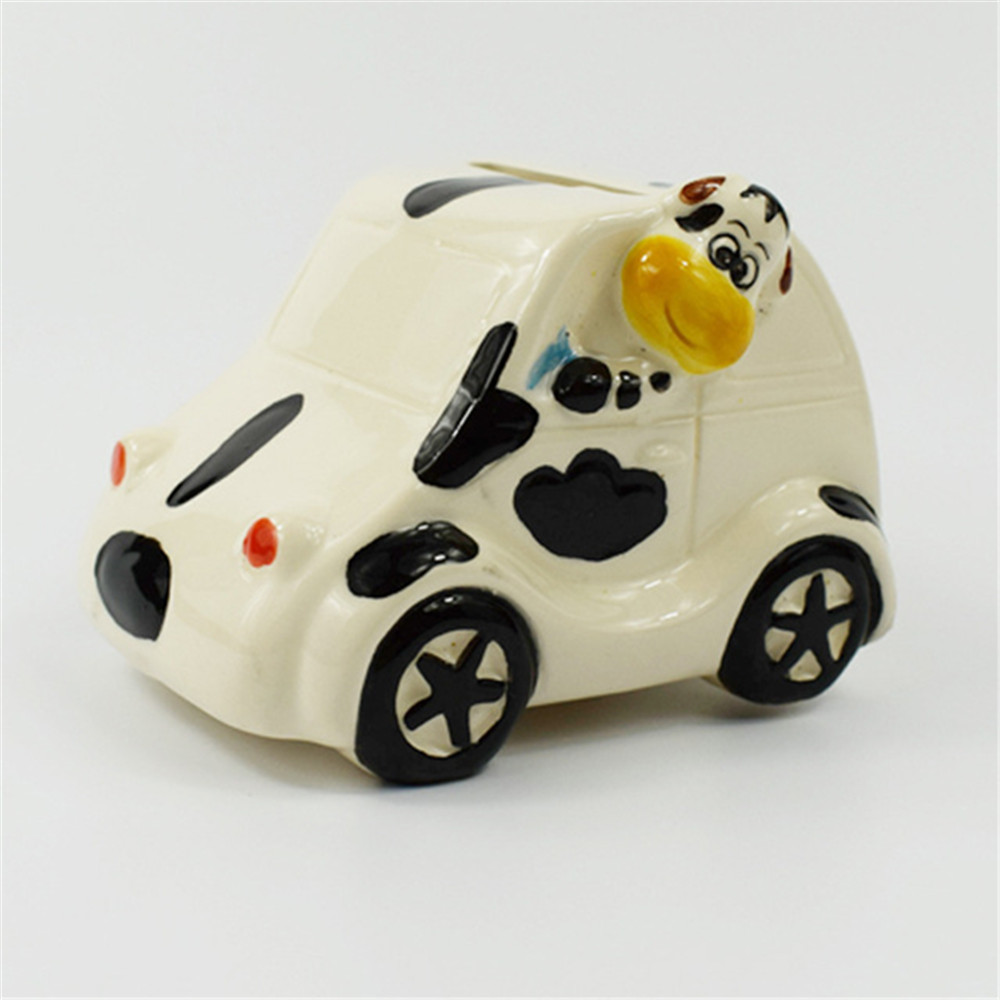 sedan  car shape  ceramic kids   money bank    piggy bank to paper money