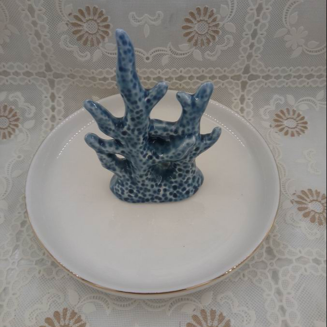 Reef Carol Ceramic Ring Dish, Trinket Dish, Custom accept