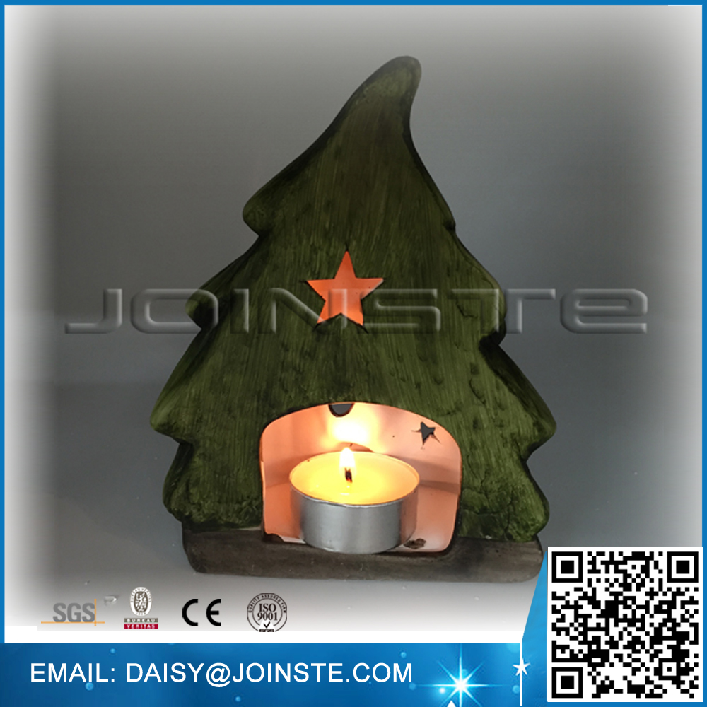 Candle holder of artificial christmas tree