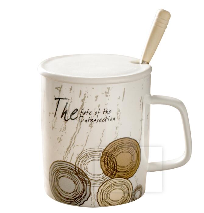 Ceramic antique wooden annual ring decal sublimation  mug