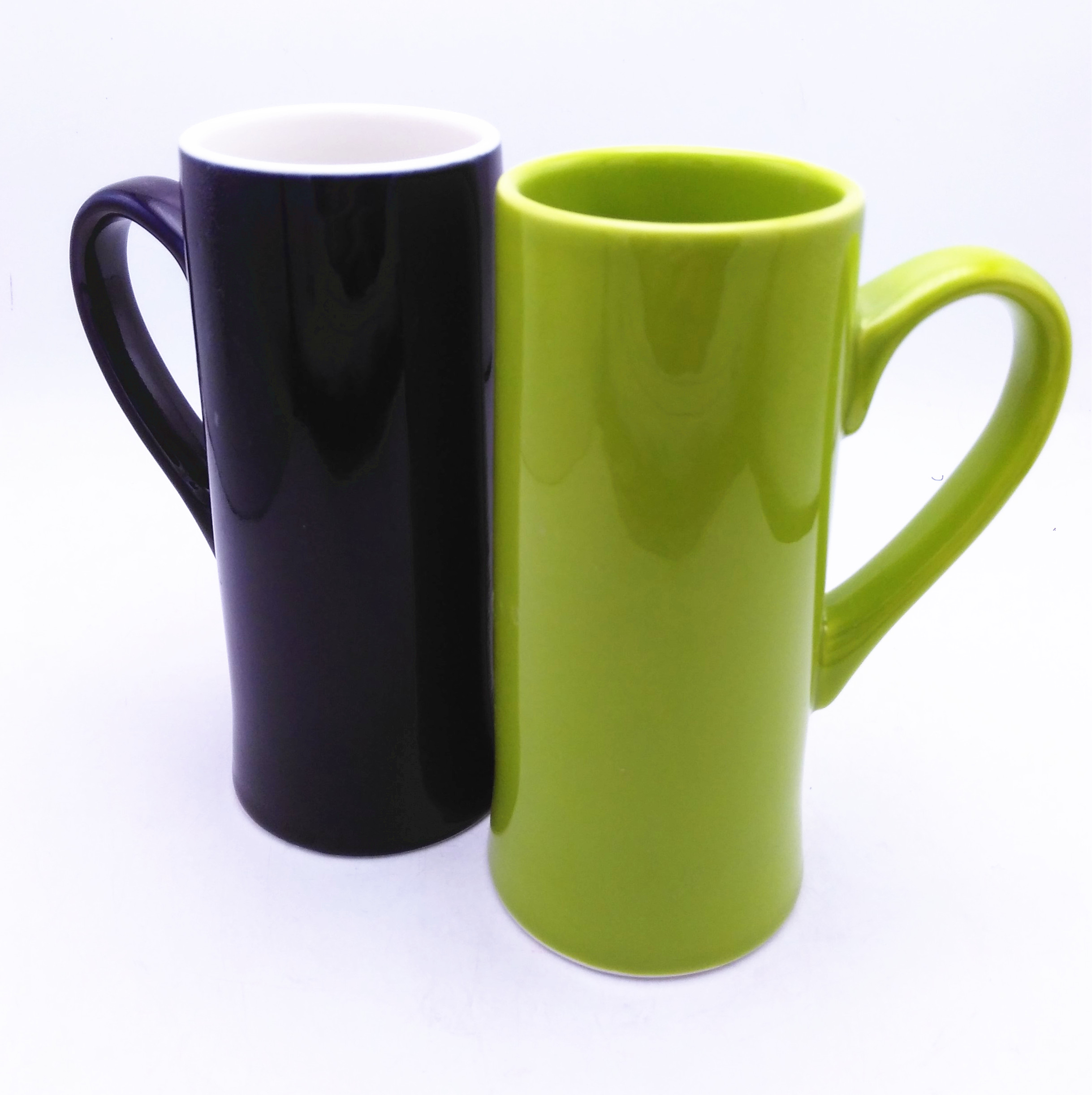 Large capacity ceramic  tall mug ,coffee bar mug