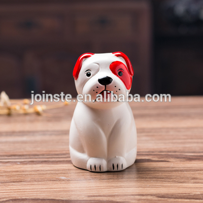 Customized cute dog safety ceramic coin bank money bank for kids