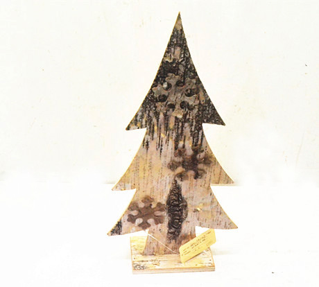 Natural primitive  standing  birch christmas tree