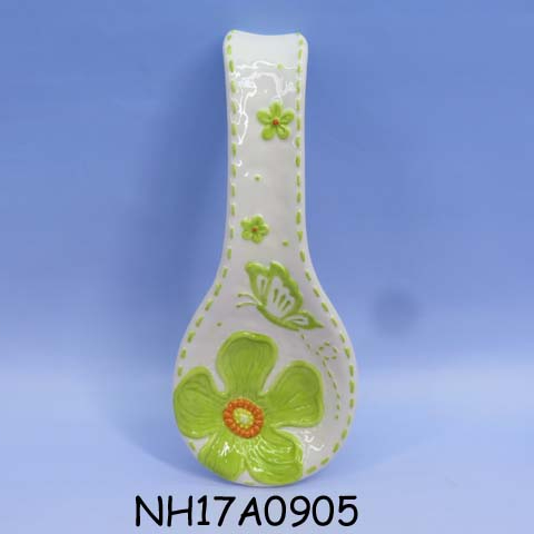 Daisy Flower shape ceramic spoon rest,Custom Accept