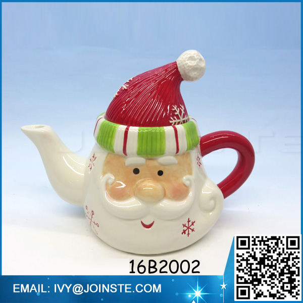 Eco-friendly ceramic teapot Snowman shaped teapot set