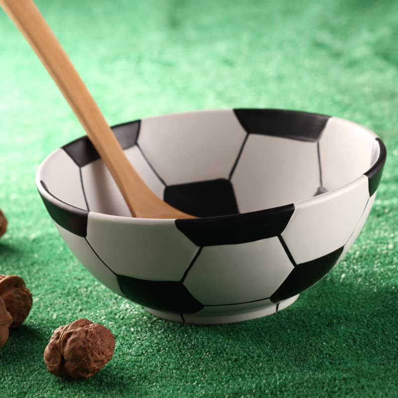 ceramic soccer bowl,soccer ball bowl,soccer bowl