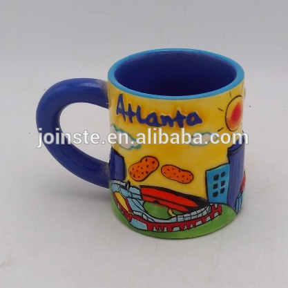 Standard size colorful tasty ceramic coffee mug