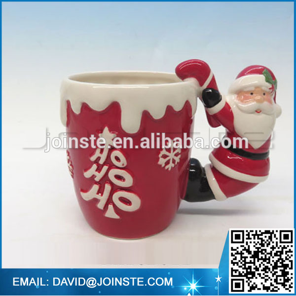 Ceramic custom shape mug for Christmas holiday