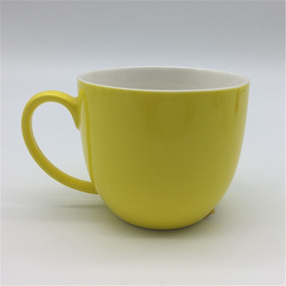 Large Ceramic Coffee Mug Milk Cup Tea Cup Pastel  ceramic tea mug  yellow