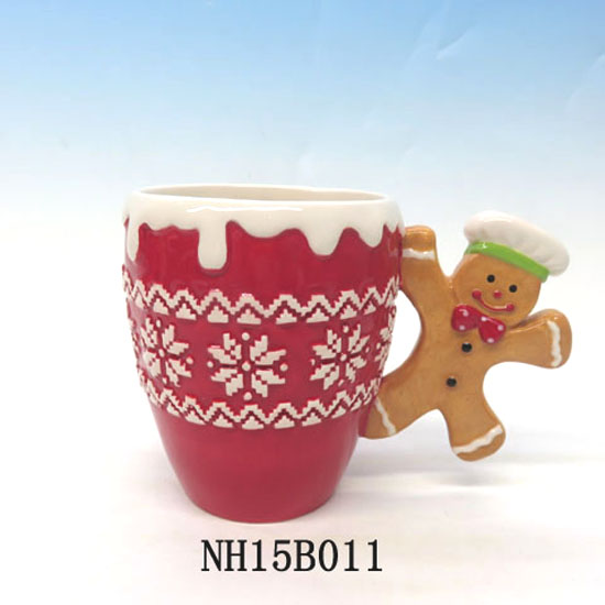 ginger man ceramic decorative christmas cup