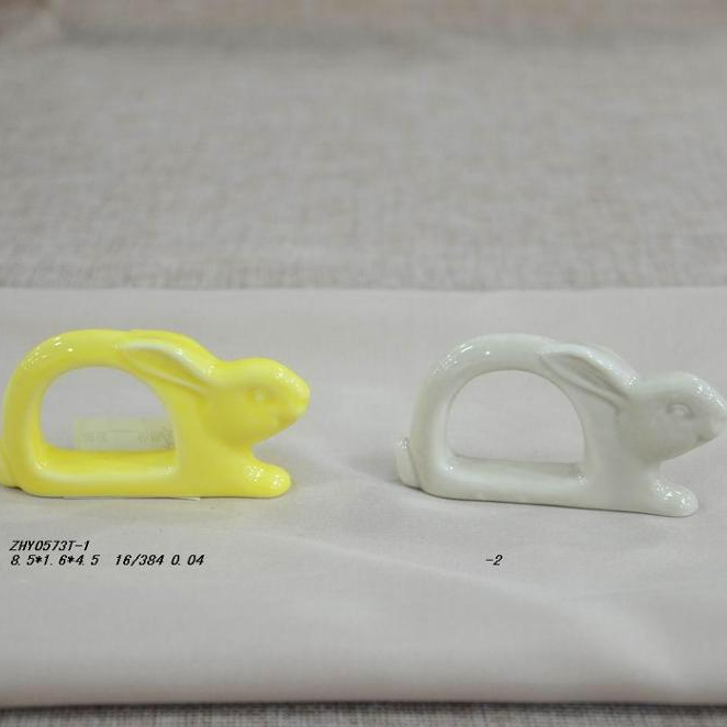 Easter Holiday Bunny Shape ceramic Napkin Holder