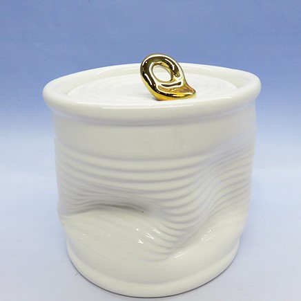 novelty ceramic storage jars,can candy jar,ceramic can candy boxes