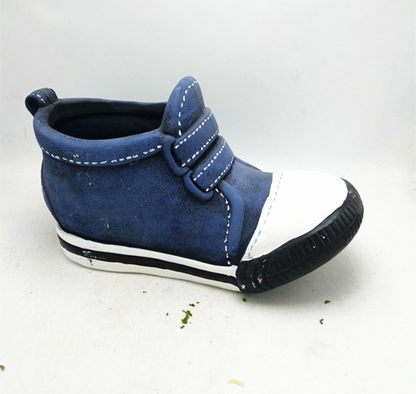 Ceramic jeans shoes planters ,shoe shaped flower pot