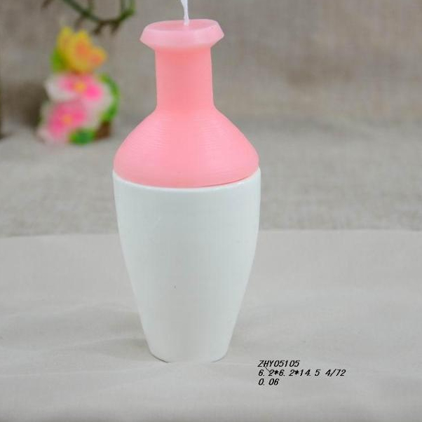 Flower Vase Shape Tealight Candles in Ceramic Mug holder