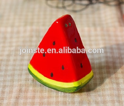 Customized watermelon shape ceramic salt and pepper shaker spice shaker home decoration