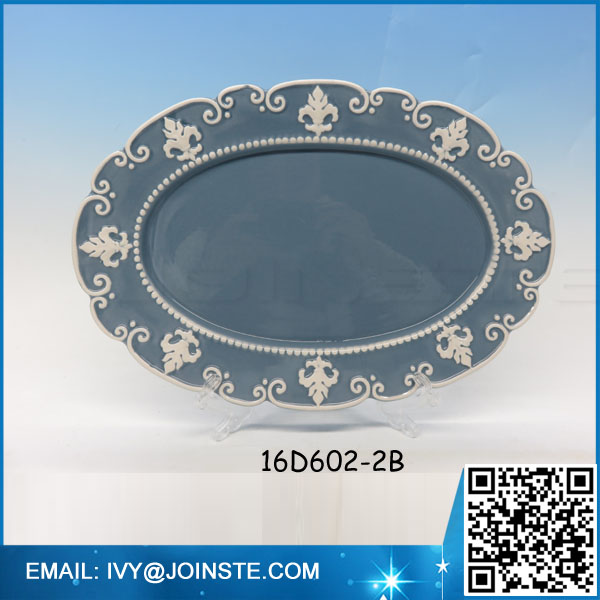 Custom different shapes plate ceramic dinner plate for sale