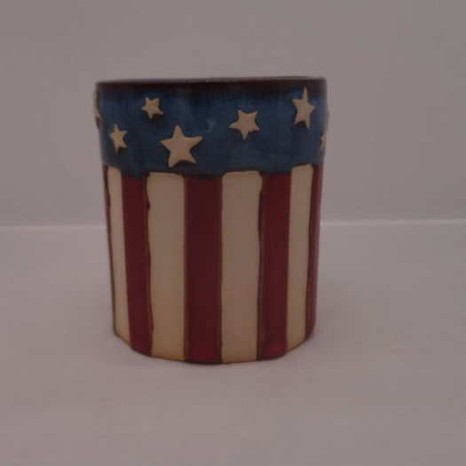 American flag Ceramic Pen and Pencil Holder, Toothbrush holder