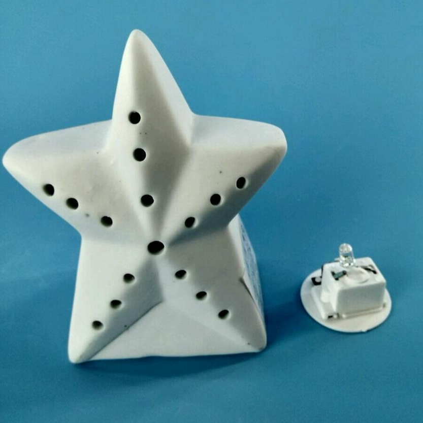 Star Shaped Tea Light Candle Holder, 6.25"