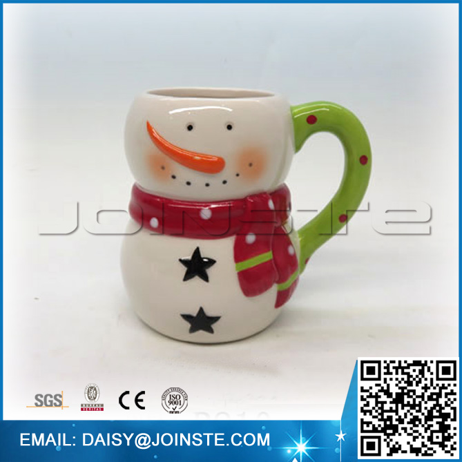 Snowman enamel cup