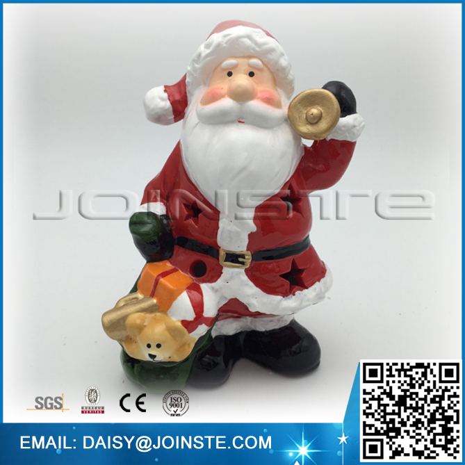 Santa carrying classical gift set