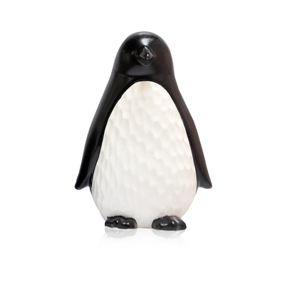 Custom wholesale cute penguin shape ceramic decoration kids gift