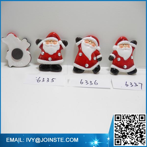 Custom ceramic 3d Santa clause fridge magnet