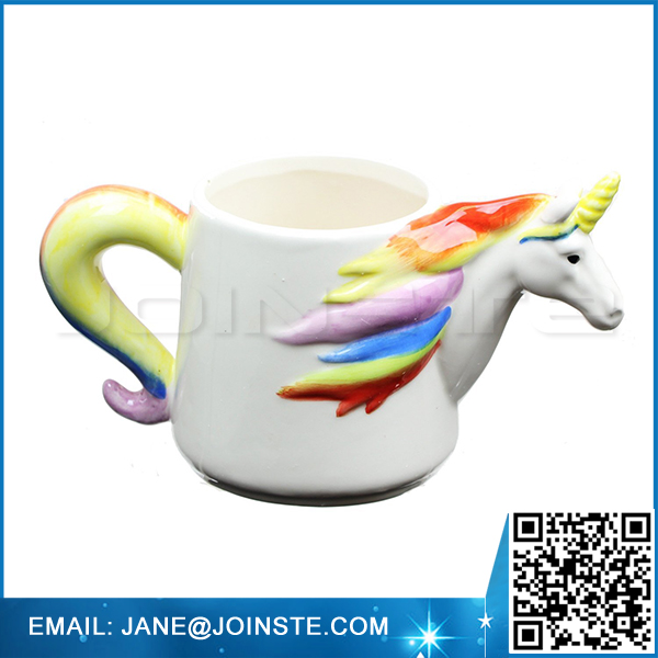 Unicorn Molded Ceramic Coffee Mug