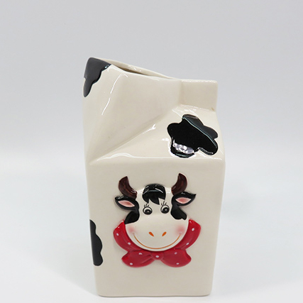 Ceramic Milk Carton Container,Milk Creamer jug,ceramic milk box,milk box jug