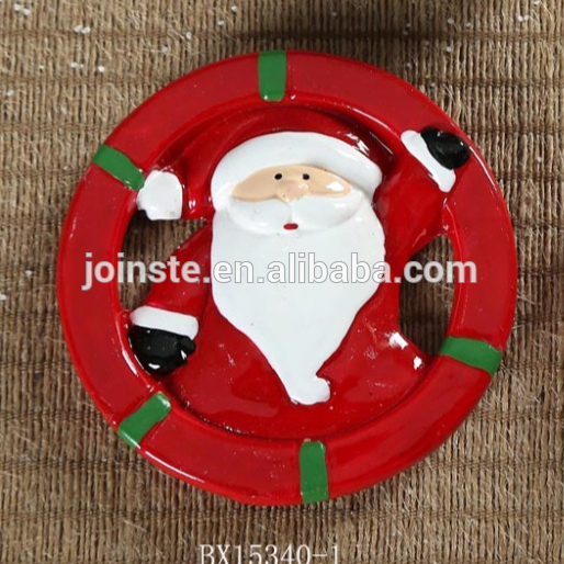 Ceramic Christmas Santa fridge magnet item