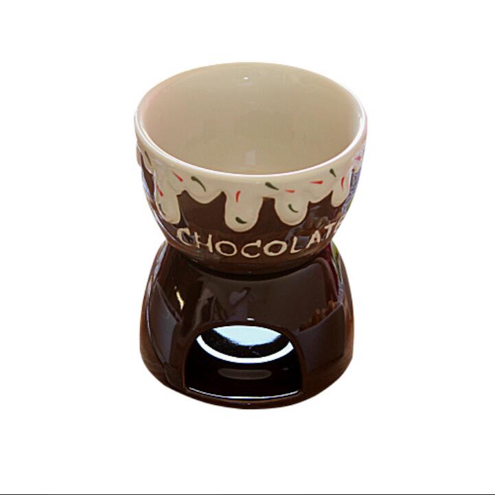 Ceramic chocolate fondue pot,mini cheese fondue set,ceramic cheese fondue pot