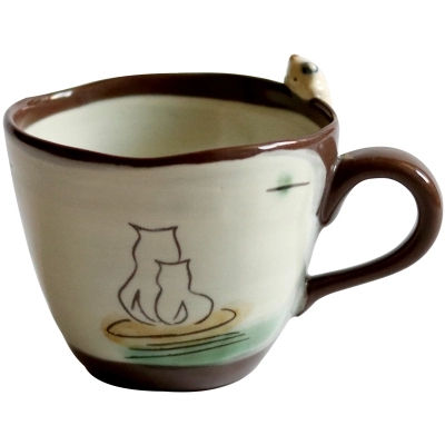 Customized new design 3d  Japanese style ceramic coffee mug